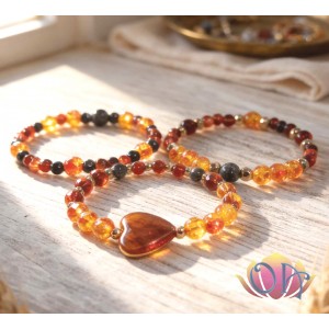 PULSEIRA BOHO HOLISTIC - AMBAR SANGUE DE DRAGÃO